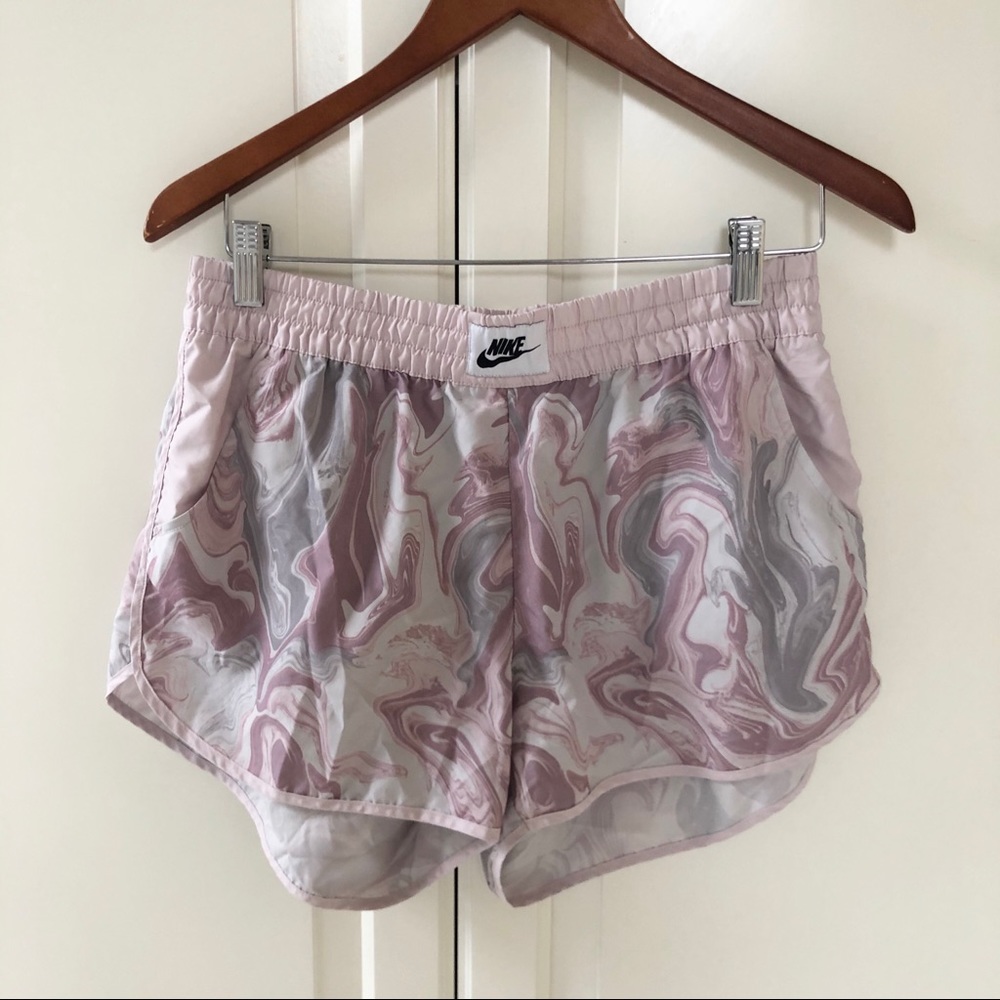 Nike pink marble shorts